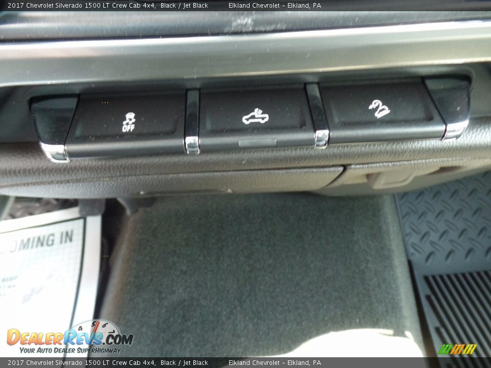2017 Chevrolet Silverado 1500 LT Crew Cab 4x4 Black / Jet Black Photo #34