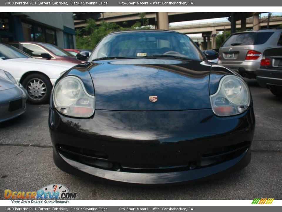 2000 Porsche 911 Carrera Cabriolet Black / Savanna Beige Photo #5