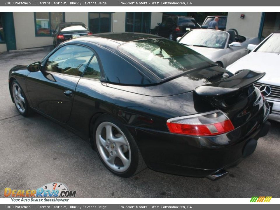 2000 Porsche 911 Carrera Cabriolet Black / Savanna Beige Photo #6