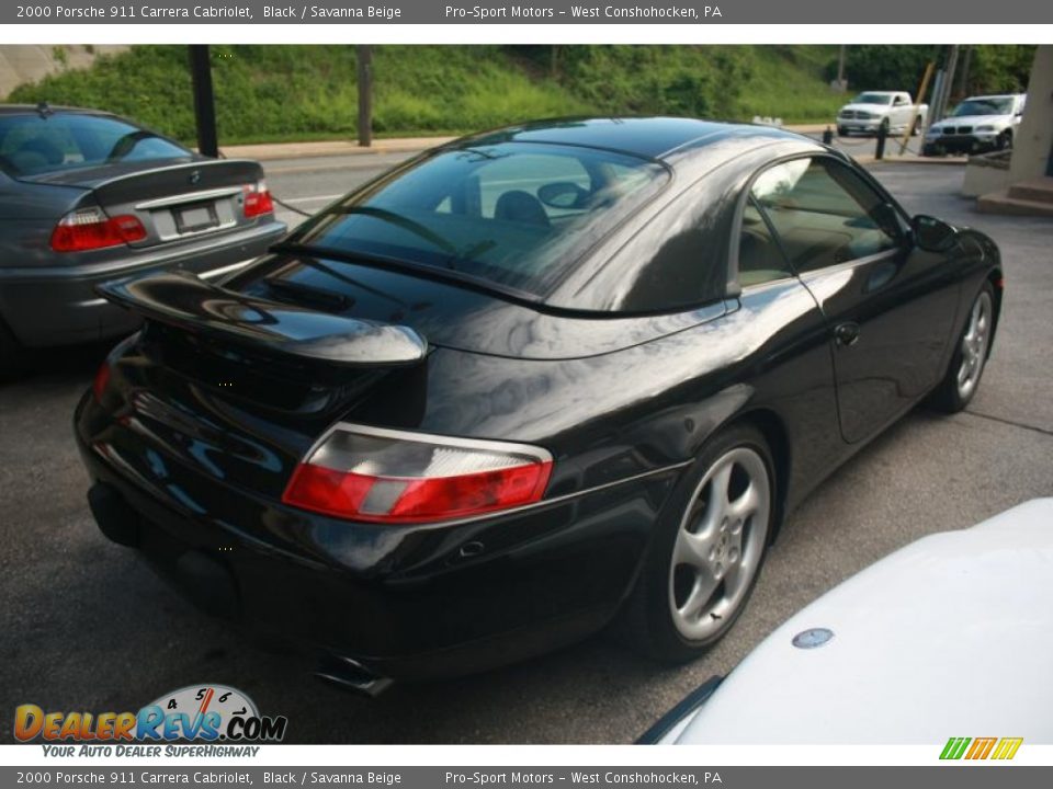 2000 Porsche 911 Carrera Cabriolet Black / Savanna Beige Photo #7