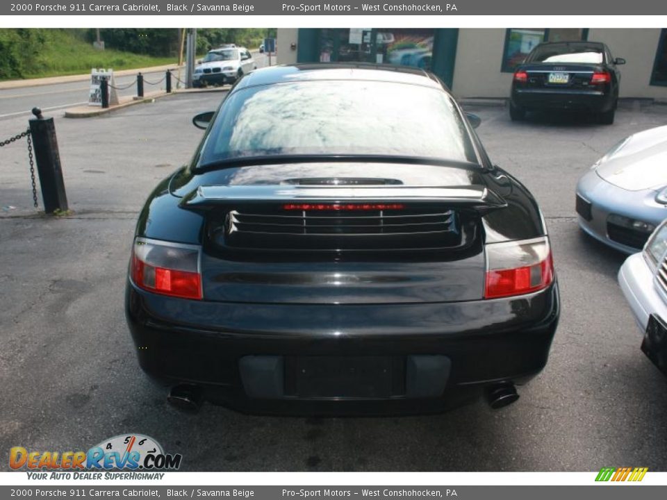 2000 Porsche 911 Carrera Cabriolet Black / Savanna Beige Photo #8