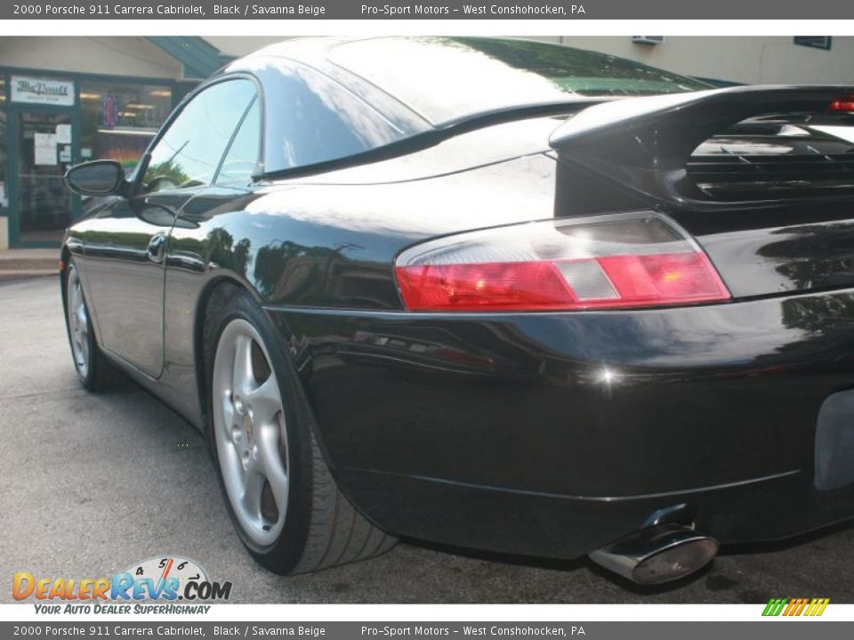 2000 Porsche 911 Carrera Cabriolet Black / Savanna Beige Photo #9