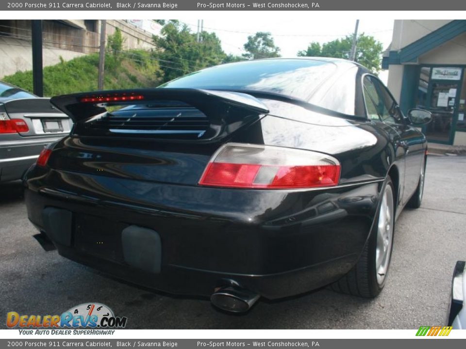 2000 Porsche 911 Carrera Cabriolet Black / Savanna Beige Photo #10