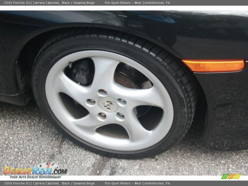 2000 Porsche 911 Carrera Cabriolet Black / Savanna Beige Photo #19