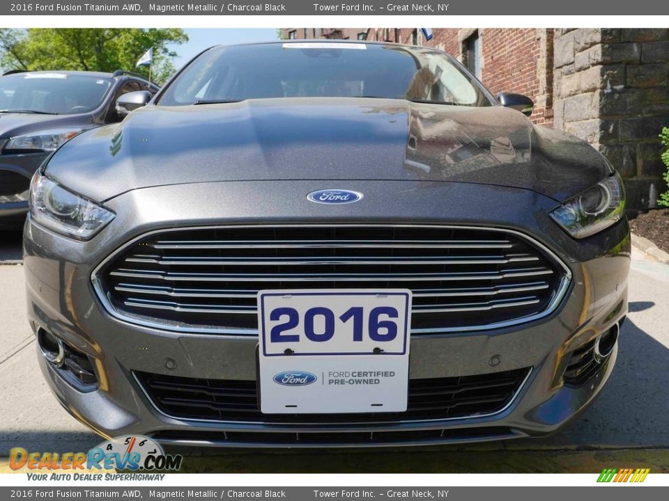 2016 Ford Fusion Titanium AWD Magnetic Metallic / Charcoal Black Photo #2