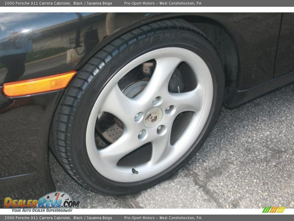 2000 Porsche 911 Carrera Cabriolet Black / Savanna Beige Photo #20