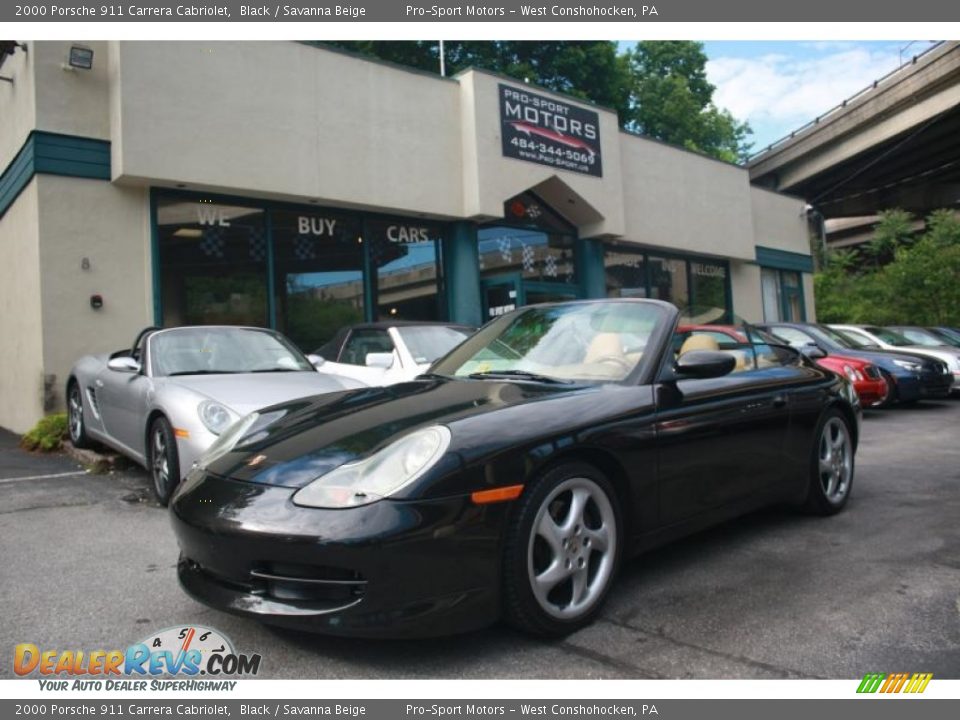 2000 Porsche 911 Carrera Cabriolet Black / Savanna Beige Photo #22