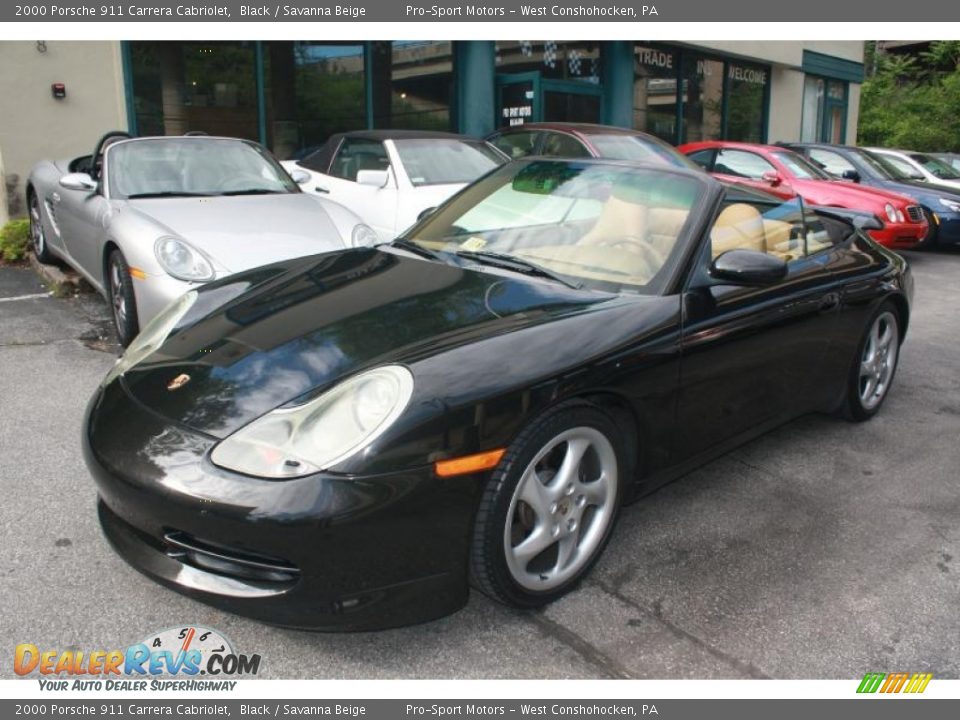 2000 Porsche 911 Carrera Cabriolet Black / Savanna Beige Photo #23