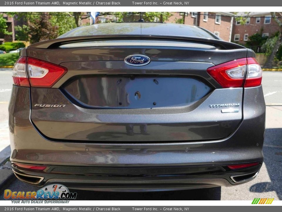 2016 Ford Fusion Titanium AWD Magnetic Metallic / Charcoal Black Photo #5