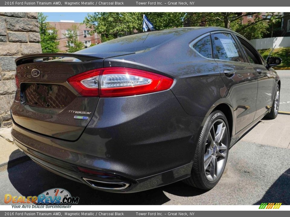 2016 Ford Fusion Titanium AWD Magnetic Metallic / Charcoal Black Photo #6