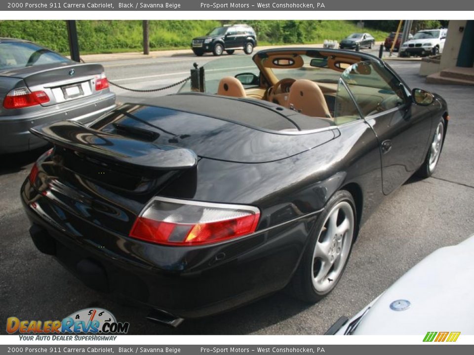 2000 Porsche 911 Carrera Cabriolet Black / Savanna Beige Photo #25