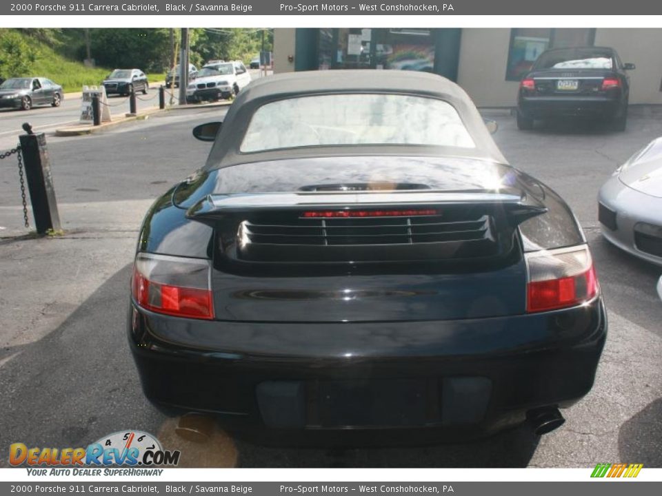 2000 Porsche 911 Carrera Cabriolet Black / Savanna Beige Photo #29