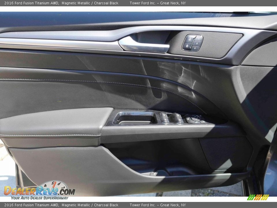 2016 Ford Fusion Titanium AWD Magnetic Metallic / Charcoal Black Photo #12