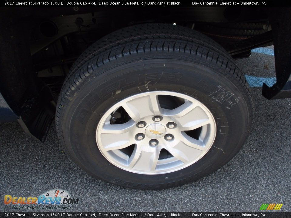 2017 Chevrolet Silverado 1500 LT Double Cab 4x4 Deep Ocean Blue Metallic / Dark Ash/Jet Black Photo #3