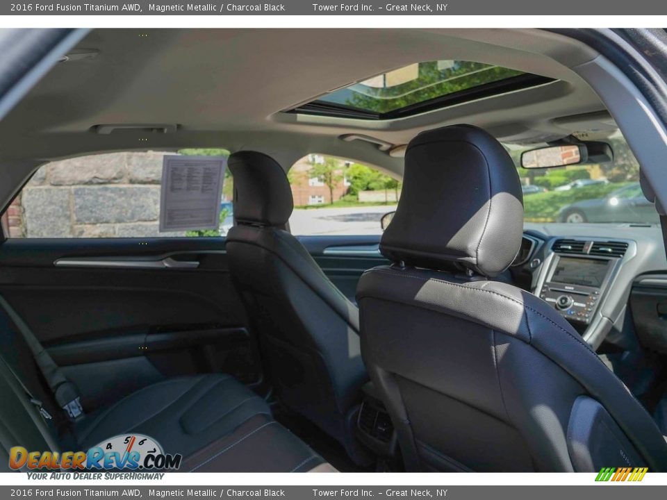 2016 Ford Fusion Titanium AWD Magnetic Metallic / Charcoal Black Photo #21