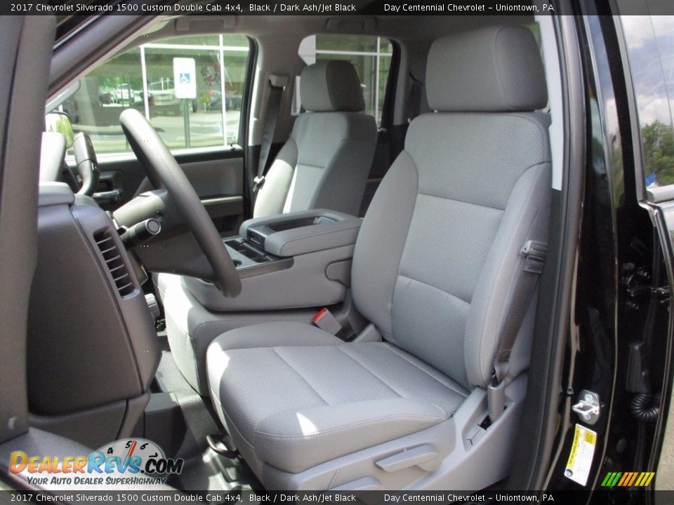 2017 Chevrolet Silverado 1500 Custom Double Cab 4x4 Black / Dark Ash/Jet Black Photo #12