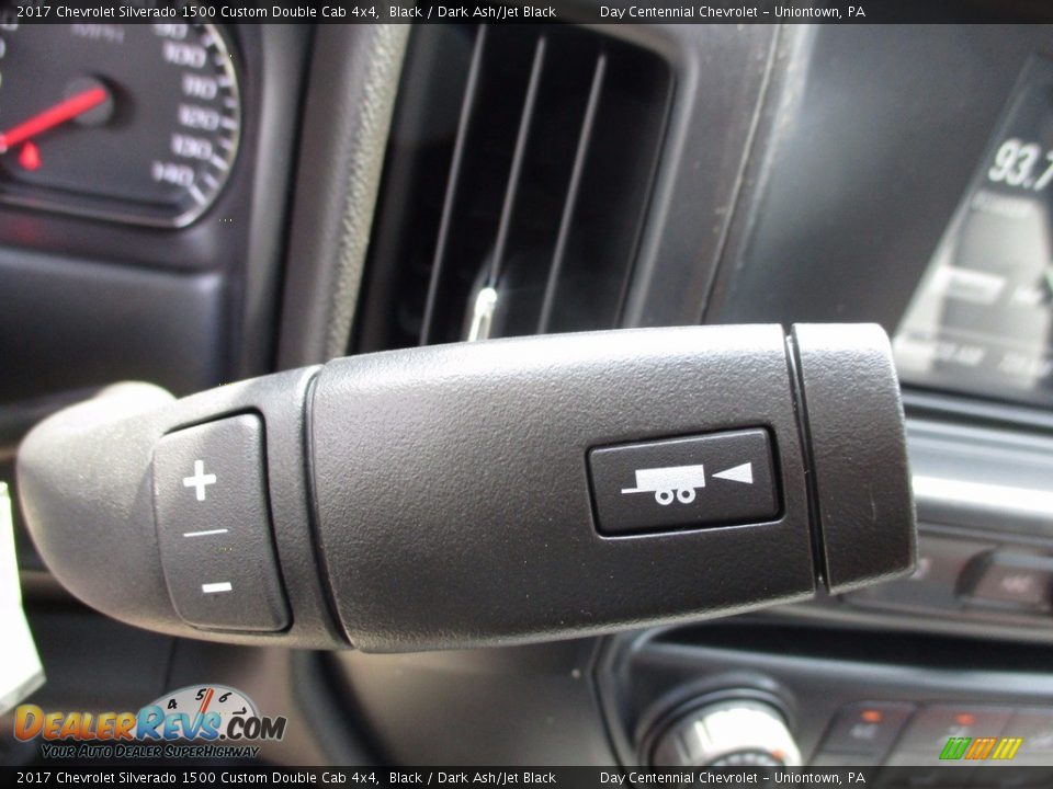 2017 Chevrolet Silverado 1500 Custom Double Cab 4x4 Black / Dark Ash/Jet Black Photo #17