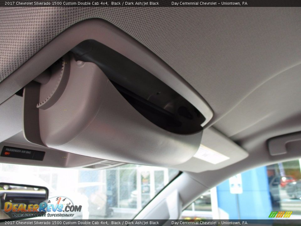 2017 Chevrolet Silverado 1500 Custom Double Cab 4x4 Black / Dark Ash/Jet Black Photo #18