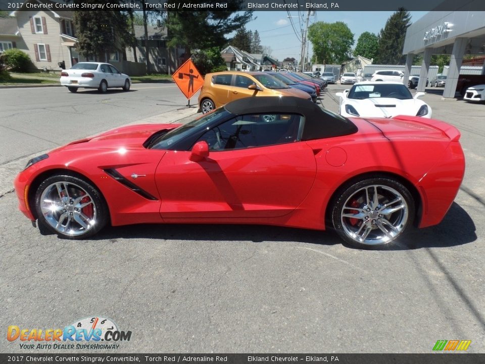 2017 Chevrolet Corvette Stingray Convertible Torch Red / Adrenaline Red Photo #14