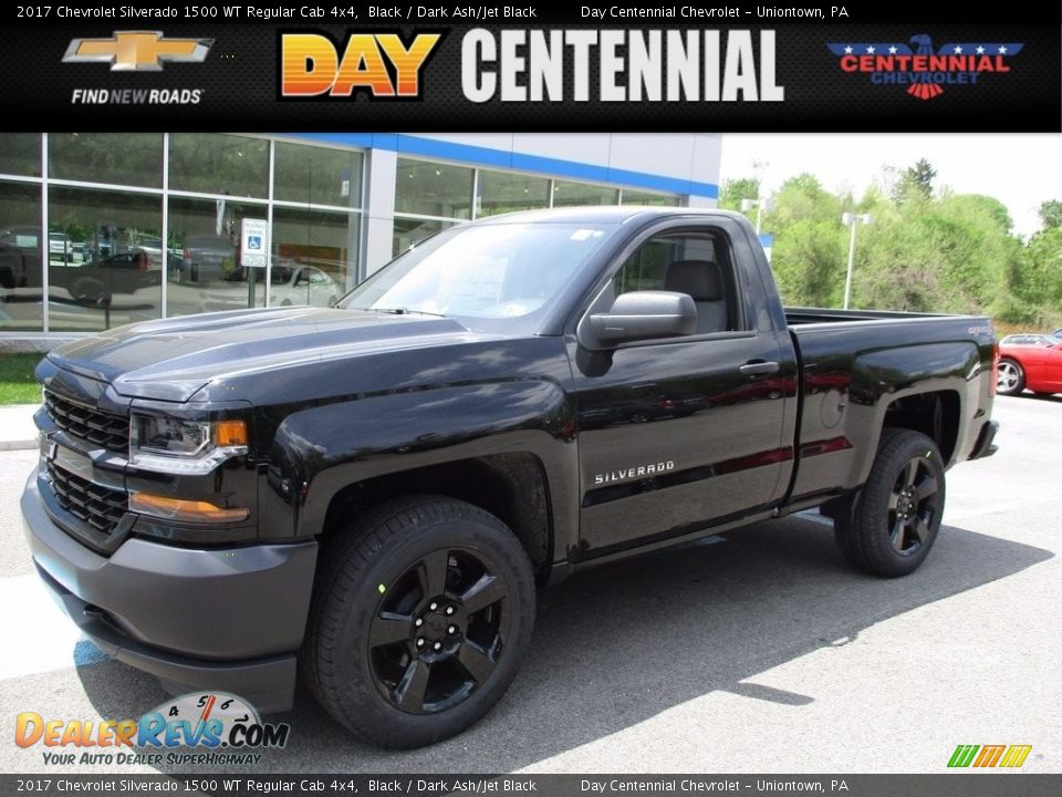 2017 Chevrolet Silverado 1500 WT Regular Cab 4x4 Black / Dark Ash/Jet Black Photo #1