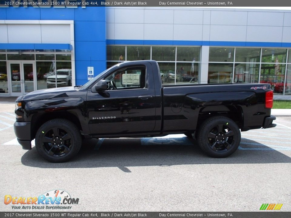 2017 Chevrolet Silverado 1500 WT Regular Cab 4x4 Black / Dark Ash/Jet Black Photo #2