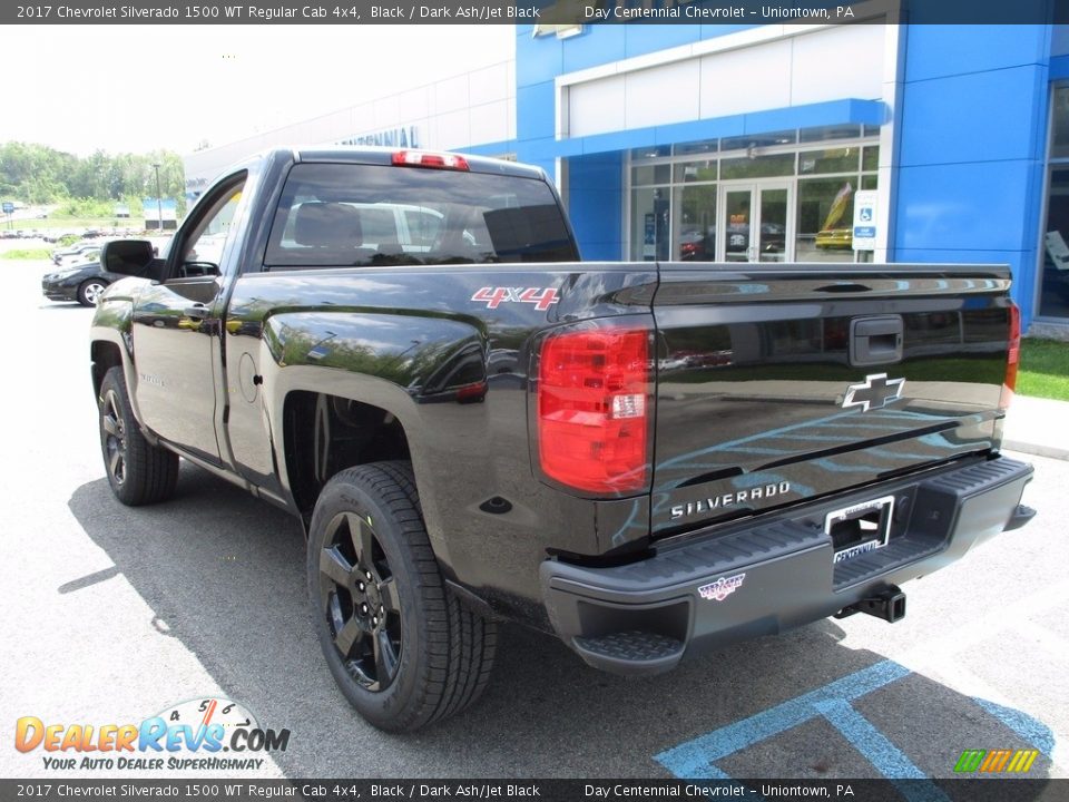 2017 Chevrolet Silverado 1500 WT Regular Cab 4x4 Black / Dark Ash/Jet Black Photo #4