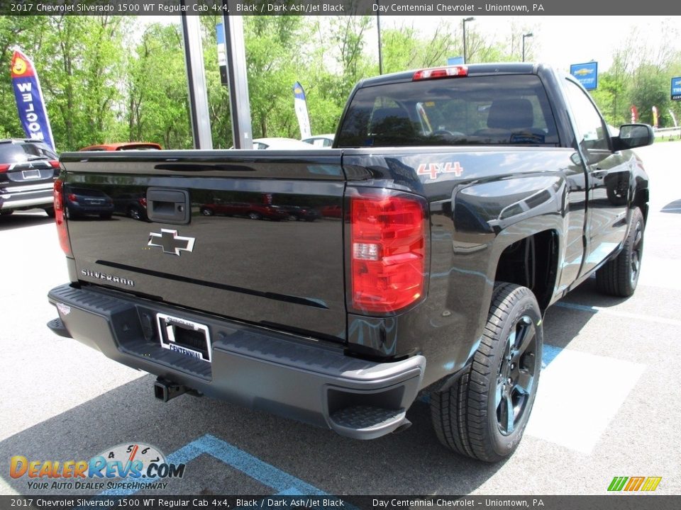 2017 Chevrolet Silverado 1500 WT Regular Cab 4x4 Black / Dark Ash/Jet Black Photo #6