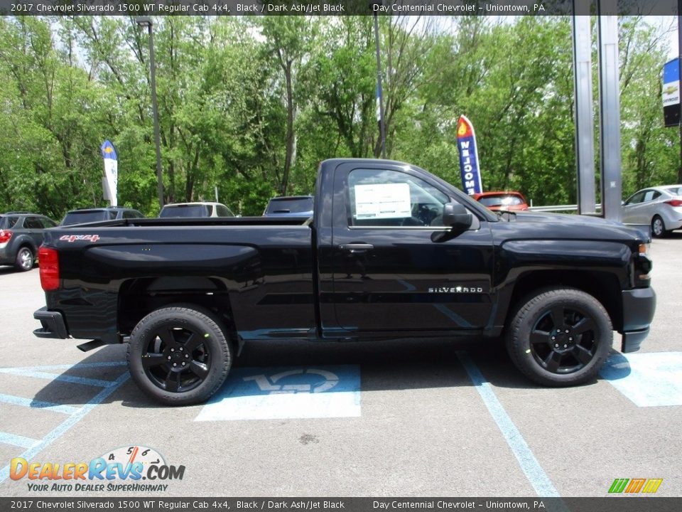 2017 Chevrolet Silverado 1500 WT Regular Cab 4x4 Black / Dark Ash/Jet Black Photo #8