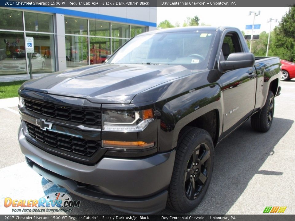 2017 Chevrolet Silverado 1500 WT Regular Cab 4x4 Black / Dark Ash/Jet Black Photo #11