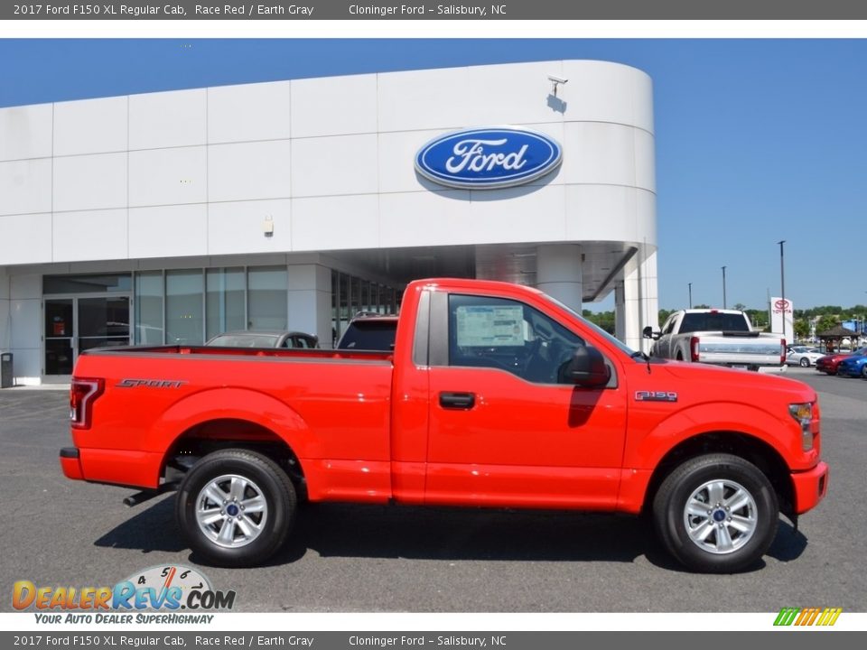 2017 Ford F150 XL Regular Cab Race Red / Earth Gray Photo #2