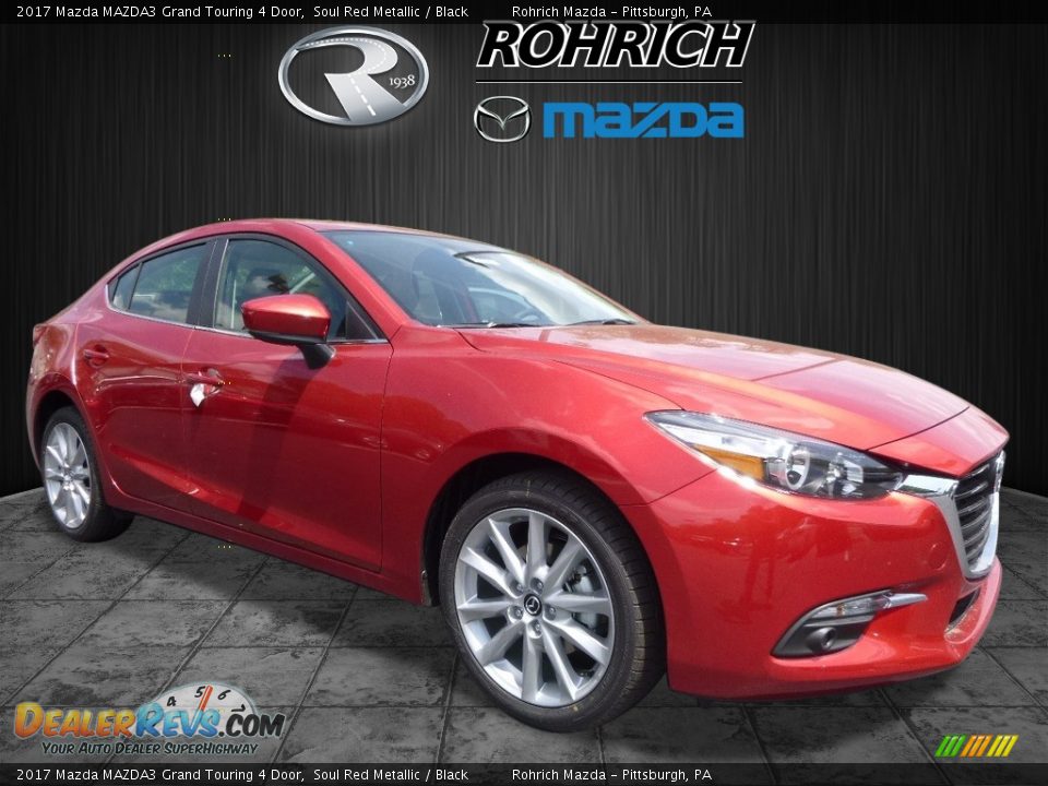 2017 Mazda MAZDA3 Grand Touring 4 Door Soul Red Metallic / Black Photo #1