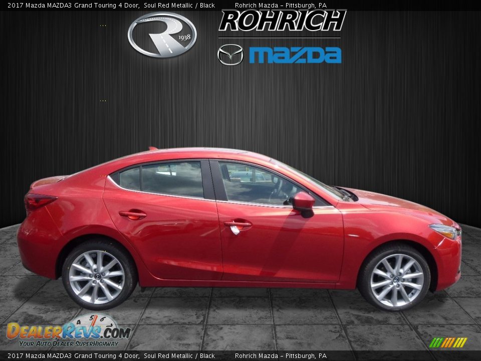 2017 Mazda MAZDA3 Grand Touring 4 Door Soul Red Metallic / Black Photo #2