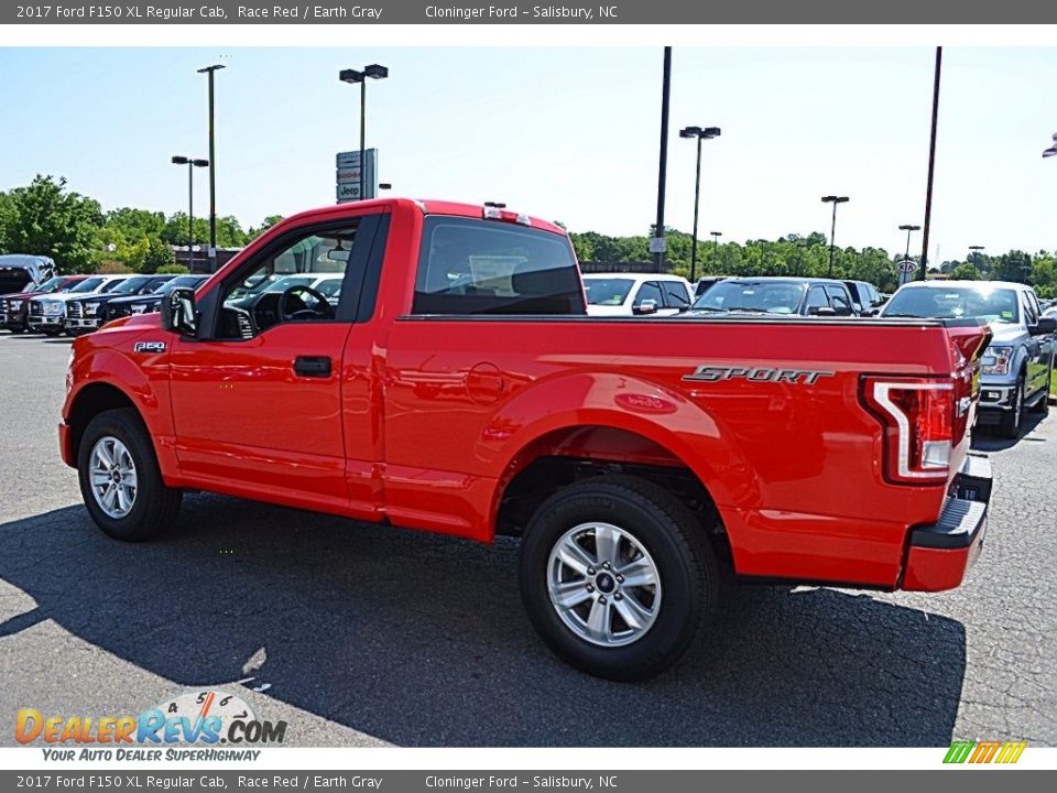 2017 Ford F150 XL Regular Cab Race Red / Earth Gray Photo #16