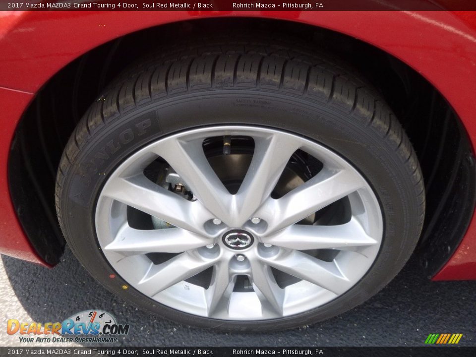 2017 Mazda MAZDA3 Grand Touring 4 Door Soul Red Metallic / Black Photo #5