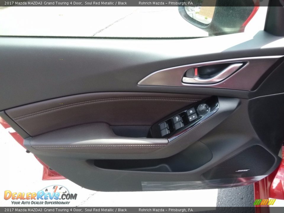 2017 Mazda MAZDA3 Grand Touring 4 Door Soul Red Metallic / Black Photo #9