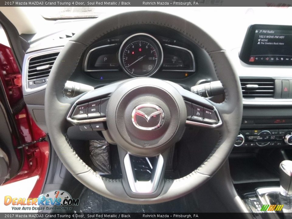 2017 Mazda MAZDA3 Grand Touring 4 Door Soul Red Metallic / Black Photo #11