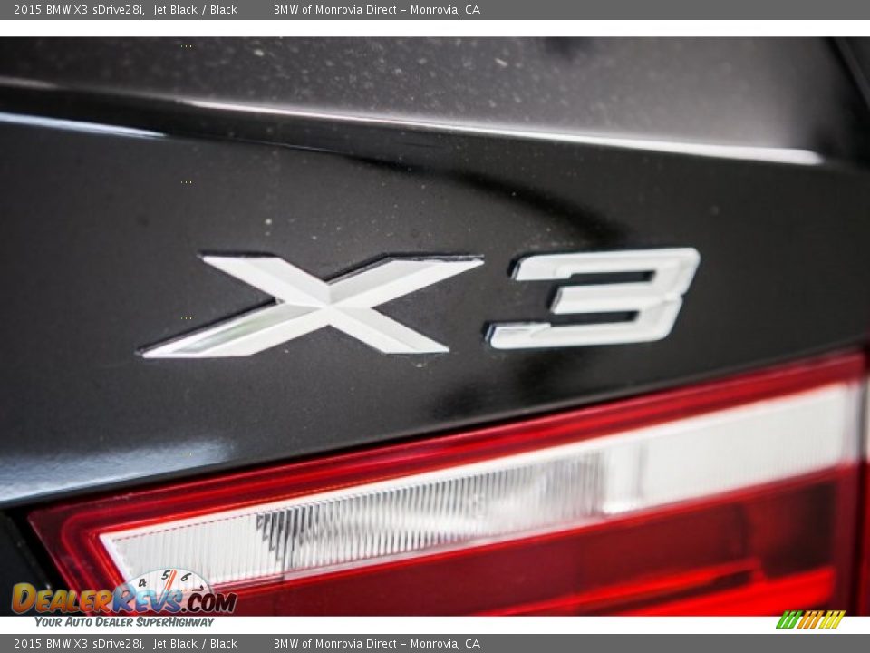 2015 BMW X3 sDrive28i Jet Black / Black Photo #7