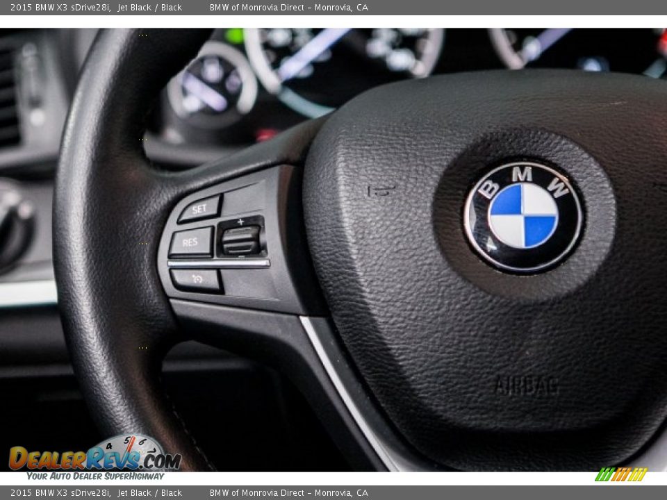 2015 BMW X3 sDrive28i Jet Black / Black Photo #17
