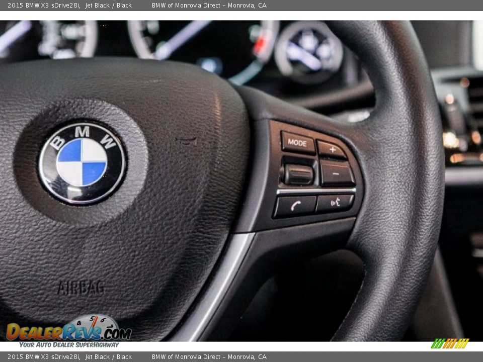 2015 BMW X3 sDrive28i Jet Black / Black Photo #18