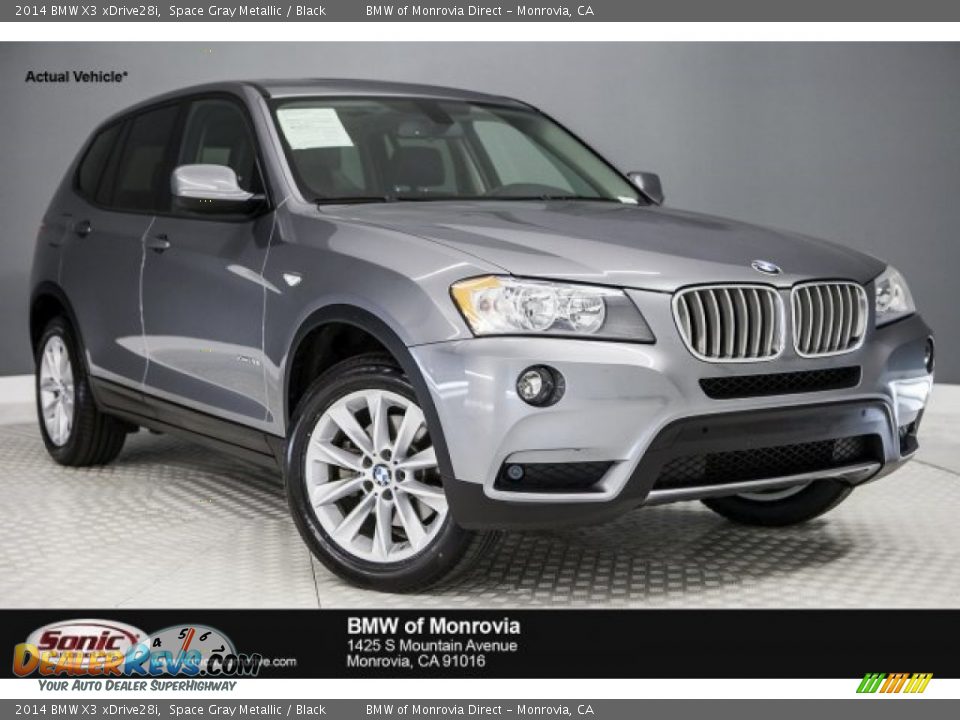 2014 BMW X3 xDrive28i Space Gray Metallic / Black Photo #1