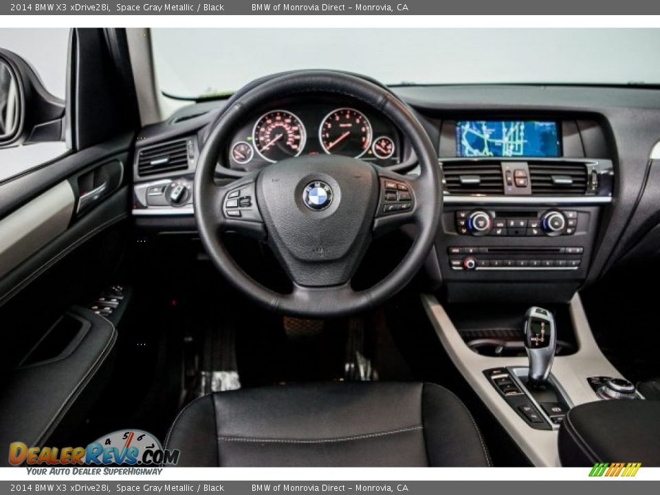 2014 BMW X3 xDrive28i Space Gray Metallic / Black Photo #4