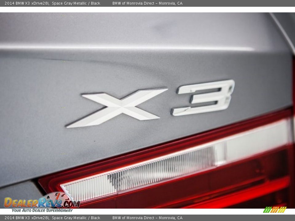 2014 BMW X3 xDrive28i Space Gray Metallic / Black Photo #7