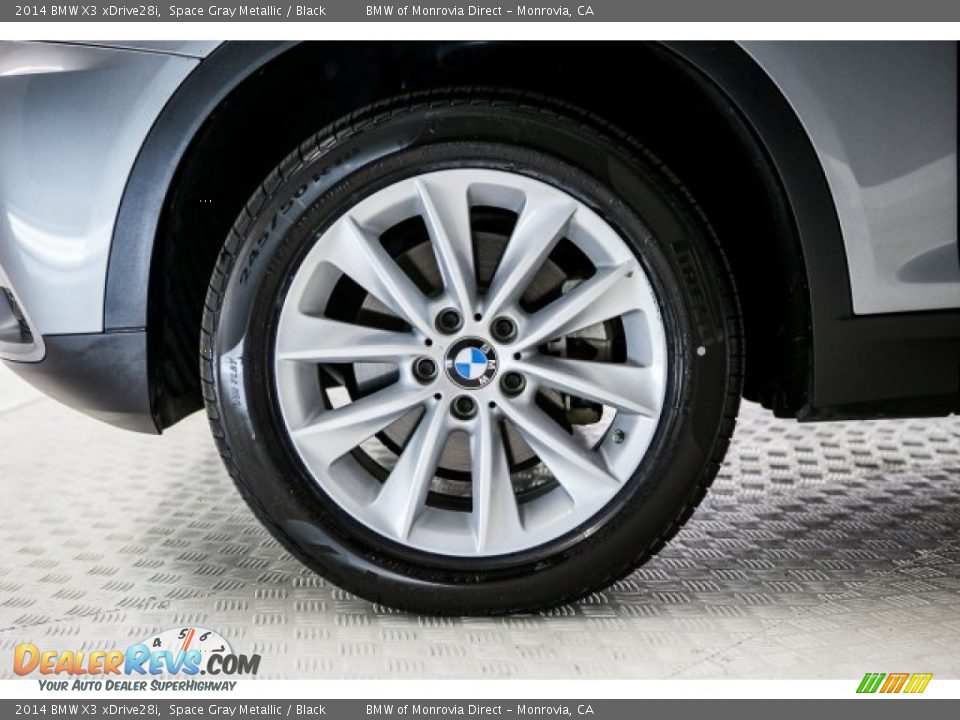 2014 BMW X3 xDrive28i Space Gray Metallic / Black Photo #8