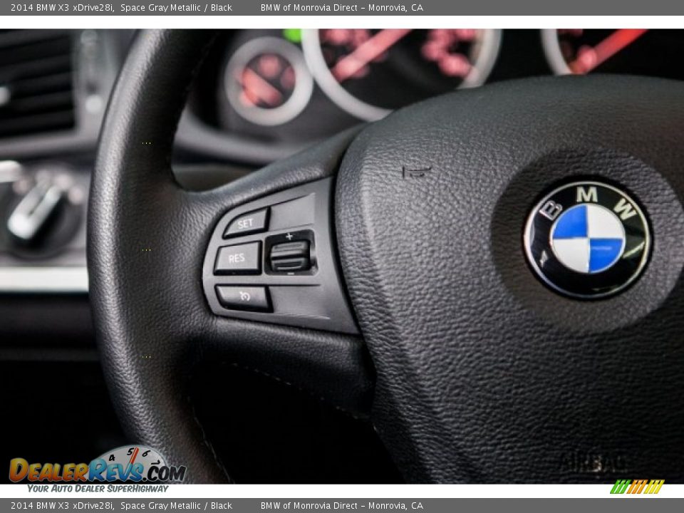 2014 BMW X3 xDrive28i Space Gray Metallic / Black Photo #17