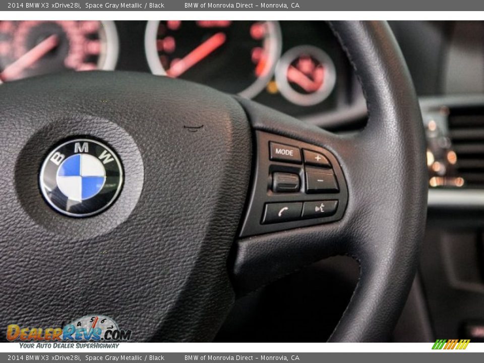2014 BMW X3 xDrive28i Space Gray Metallic / Black Photo #18