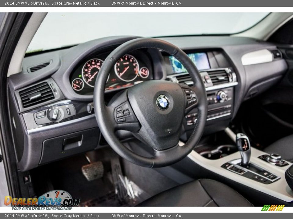 2014 BMW X3 xDrive28i Space Gray Metallic / Black Photo #20