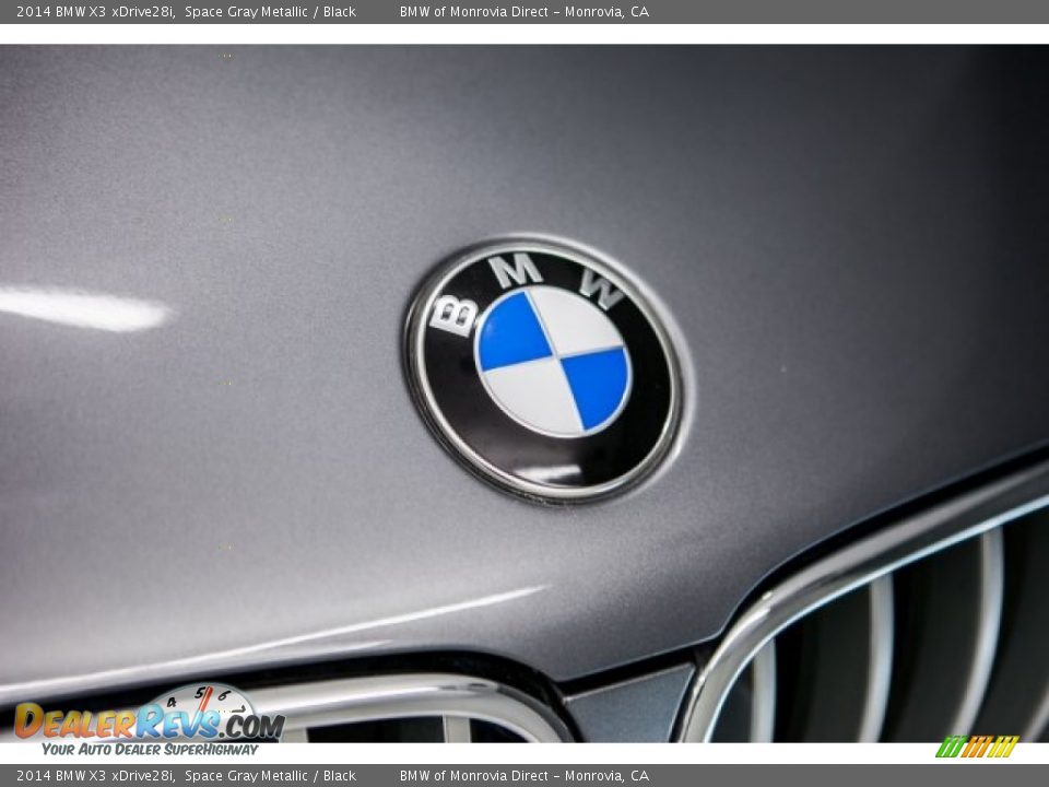 2014 BMW X3 xDrive28i Space Gray Metallic / Black Photo #30