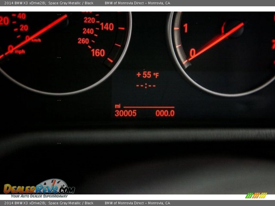2014 BMW X3 xDrive28i Space Gray Metallic / Black Photo #31