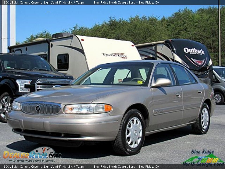 2001 Buick Century Custom Light Sandrift Metallic / Taupe Photo #2