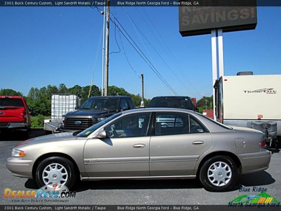 2001 Buick Century Custom Light Sandrift Metallic / Taupe Photo #3